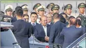  ?? REUTERS ?? Pakistan PM Nawaz Sharif arrives in Beijing for the forum.