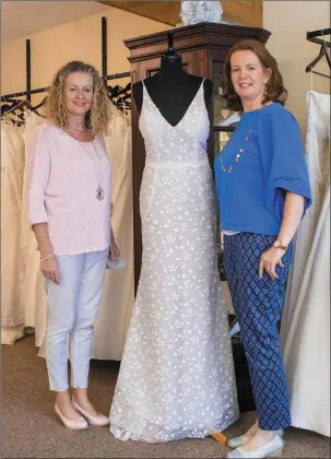  ?? Photos by John Kelliher ?? ABOVE: Mags and Liz Horgan of Finesse Bridal Boutique on Church Street. LEFT: Nick Roberts, Mairead Roberts and Evan Collins at Listowel Garden Centre.