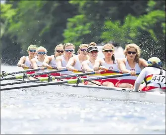  ?? ?? Katie Metalli (far left) in action with her team over the weekend