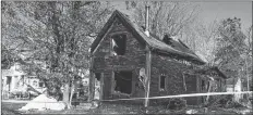  ?? ERIC BOURQUE ?? This is what was left of the house at 3895 Highway 308 in Tusket the morning after it went up in flames on Sunday night, Nov. 11.