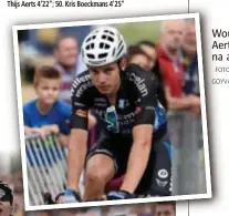  ?? Wout van Aert baalt na afloop.
FOTO
GOYVAERTS ??