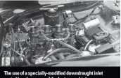  ??  ?? The use of a specially-modified downdraugh­t inlet ported head was one of the features which gave Fitzpatric­k’s Anglia 105Es such remarkable performanc­e.