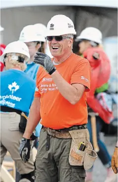  ?? DALE MACMILLAN SPECIAL TO TORSTAR ?? First as a volunteer and now on staff, Terry Petkau has worked nearly 40 years for Habitat for Humanity Canada.