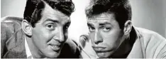  ?? Fotos: dpa ?? 16 Filme lang bildete er mit Dean Martin ein prächtiges Komiker Duett: Nach noch mehr Witzen solo scheiterte Jerry Lewis später an seinem ernstesten Film.