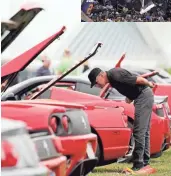  ?? MIKE DE SISTI / MILWAUKEE JOURNAL SENTINEL ?? The car-curious will have their plateful at Veterans Park Sunday at the Milwaukee Concours d’Elegance car show.