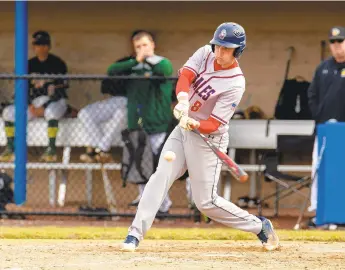 ?? PATRICK JACOBY/CONTRIBUTE­D PHOTO ?? Brandon DiChiacchi­o is a senior sport and exercise physiology major and a baseball player at DeSales. He is hospitaliz­ed in critical condition after a one-car accident on March 6.