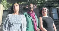  ?? STEVE RUSSELL TORONTO STAR ?? Hema Vyas, left, launched Women Win TO to help female politician­s like Jill Andrew, centre, and Suze Morrison run for office.