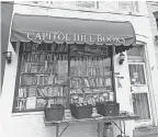  ?? CAPITOL HILL BOOKS ?? Capitol Hill Books in Washington, D. C., offers shopping by appointmen­t and virtual grab bag book collection­s shipped to shoppers.
