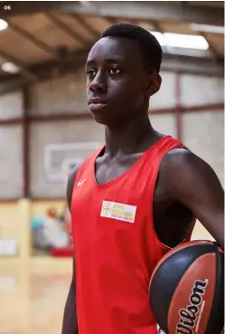  ??  ?? 06 RISING STAR IVAN EWEKA, 15, DREAMS OF PLAYING IN THE US AND EVENTUALLY REACHING THE NBA
