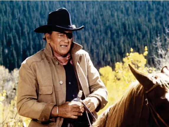  ?? (Corbis) ?? John Wayne as Rooster Cogburn in ‘True Grit’, 1969