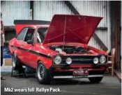  ??  ?? Mk2 wears full Rallye Pack.