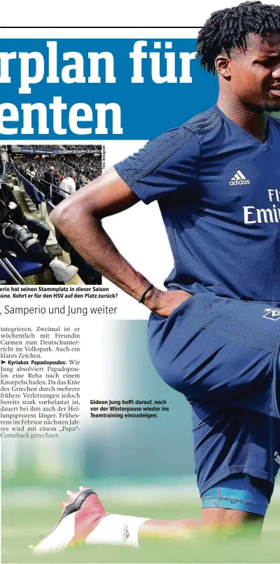  ?? ?? Jairo Sampe auf der Trib