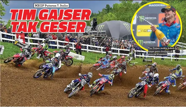  ?? HRC MXGP ?? Tim Gajser makin kokoh tanpa para rivalnya di puncak klasemen