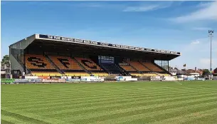  ?? Barrie Mills ?? Haig Avenue will be rebranded as the The Big Help Stadium following a six-figure investment from the Big Help Group