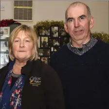  ?? Photo by John Reidy ?? Guest presenter, Máire O’Keeffe pictured with Handed Down cofounder, P.J. Teahan during one of her previous visit to Scartaglin.