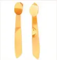  ??  ?? 3. Bimba Y Lola orange plaque long earrings, £49