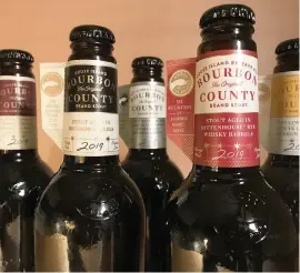  ?? JOSH NOEL Chicago Tribune/TNS ?? Five of Goose Island’s eight Bourbon County beers were released in 2019, and now the brewery has quietly added limited-edition versions.