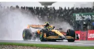  ?? Photo: AFP ?? McLaren’s Lando Norris shines during the sprint qualifying.