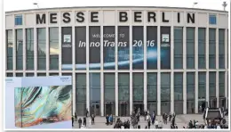  ?? PAUL STEPHEN. ?? The Berlin Messe played host to nearly 3,000 exhibitors from across the globe at InnoTrans, between September 20-23. As this issue of RAIL went to press, attendance figures were widely predicted to surpass the 138,000 visitors recorded at the biennial show in 2014.