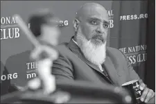  ?? JOSE LUIS MAGANA/AP PHOTO ?? In this Sept. 7, 2022, file photo, Executive Director of the Major League Baseball Players Associatio­n Tony Clark speaks during a news conference at the Press Club in Washington.