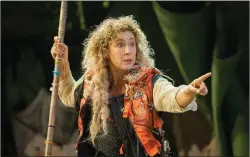  ?? ?? Alex Kingston as Prospero: she “knows how to own that stage”