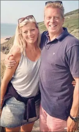  ??  ?? Still together: Mark Bailey with his wife Karen in Cornwall