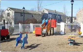  ?? Photograph by Petra Chesner Schlatter ?? A surveillan­ce camera now overlooks the Tot Lot in Yardley Borough.