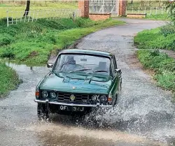  ?? ?? ABOVE: In action during the Spalding and East Elloe Classic Car Club’s 2023 Drive it Day Run. The ford is 'somewhere in Lincolnshi­re' – but Peter has no real idea where.