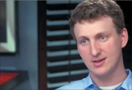  ?? CBS NEWS — 60 MINUTES VIA AP ?? This image made from a video provided by CBS News’ “60 Minutes” shows Cambridge University researcher Aleksandr Kogan during an interview for the TV news magazine. Kogan, the academic at the center of the Facebook data-misuse scandal, apologized during...