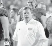 ?? JOHN RAOUX/AP ?? “Sometimes things are on your mind and I go ahead and speak. It doesn’t make it right,” says coach Jim McElwain.