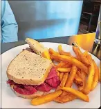  ?? RICK KOSTER/THE DAY ?? Corned beef sandwich at New York Deli & Diner