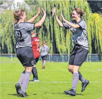  ?? FOTO: TRIFLINGER ?? Sieben Siege in acht Spielen: Es läuft gut bei den Landesliga-Fußballeri­nnen der SpVgg.