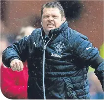  ??  ?? Rangers manager Graeme Murty