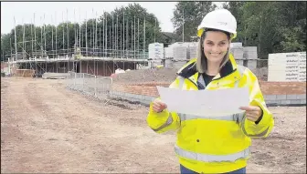  ??  ?? ■
Senior project manager Wendy Jones gets back on site for Midland Heart.