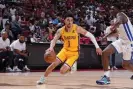  ?? Garrett Ellwood/NBAE/ ?? The Lakers’ Scotty Pippen Jr drives to the lane. Photograph:
Getty Images