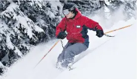  ??  ?? Ski visits by the end of December were up 24 per cent from last year.