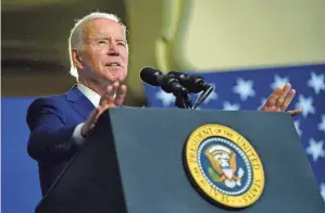  ?? PATRICK SEMANSKY/AP ?? To win reelection, President Joe Biden will have to overcome serious doubts not just about his performanc­e but about his capability and character as well.