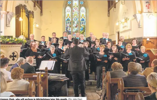  ?? (Pic: John Finn) ?? Lismore Choir, who will perform in Mitchelsto­wn later this month.