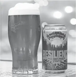  ?? SIERRA NEVADA BREWING CO. ?? About 1,500 breweries supported Sierra Nevada Brewing Co. in its effort to brew a special beer, Resilience Butte County Proud IPA.