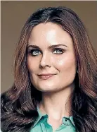  ??  ?? Emily Deschanel admits she ‘‘fell into a puddle of tears’’ on her last day on the Bones set.