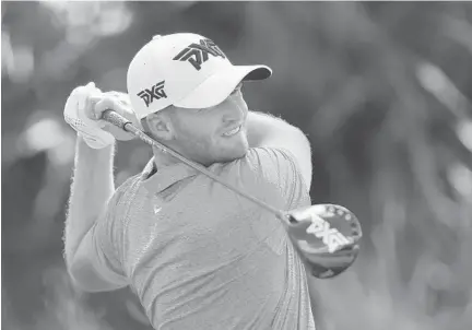  ?? MATT SULLIVAN/GETTY-AFP ?? Wyndham Clark shot a 3-under 67 on Saturday to take the lead through three rounds of the Honda Classic.