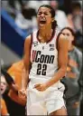  ?? Jessica Hill / Associated Press ?? Former UConn guard Evina Westbrook signed with the WNBA’s Minnesota Lynx.