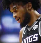  ?? EZRA SHAW/GETTY IMAGES/TNS ?? Marvin Bagley III of the Kings stands on the court during their game against the Mavericks on Jan. 15 in Sacramento.