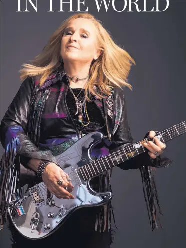  ?? COURTESY OF CONCORD MUSIC GROUP ?? Melissa Etheridge is touring in support of her latest album, “The Medicine Show,” and will make a stop in Albuquerqu­e on Saturday, Nov. 9.