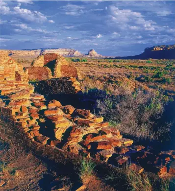  ?? PHOTO BY DAVID GRANT NOBLE ?? These are the Hungo Pavi ruins in Chaco Canyon National Historic Park. Environmen­talists, indigenous leaders and others are pushing for federal restrictio­ns on oil and gas operations near the park in northweste­rn New Mexico.