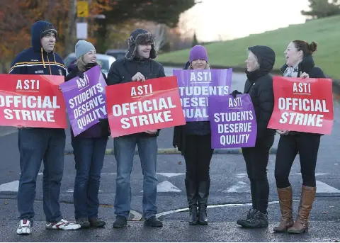  ??  ?? TEACHERS: ‘In general they are caring, hard-working people... flexible, innovative and willing to compromise.’ Photo: Damien Eagers