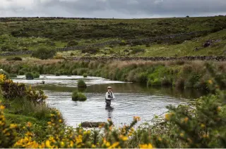  ?? ?? The pursuit of wild brown trout requires fieldcraft and patience; a valuable lesson for shooters