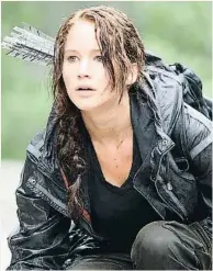  ??  ?? Jennifer Lawrence. La actriz ha interpreta­do a Katniss Evertdeen en las cuatro películas de Los juegos del hambre