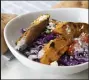  ?? Family Features ?? Sweetpotat­o Wedge & Purple Cabbage Salad with Poppyseed Dressing