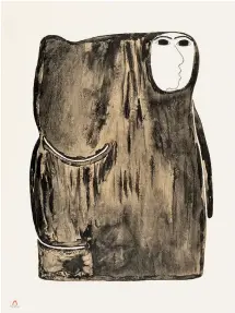  ??  ?? BOTTOM
Pitaloosie Saila
(b. 1942 Kinngait)
—
Woman of Old
1984
Printmaker Pitseolak Niviaqsi
Lithograph
67.5 × 50.3 cm